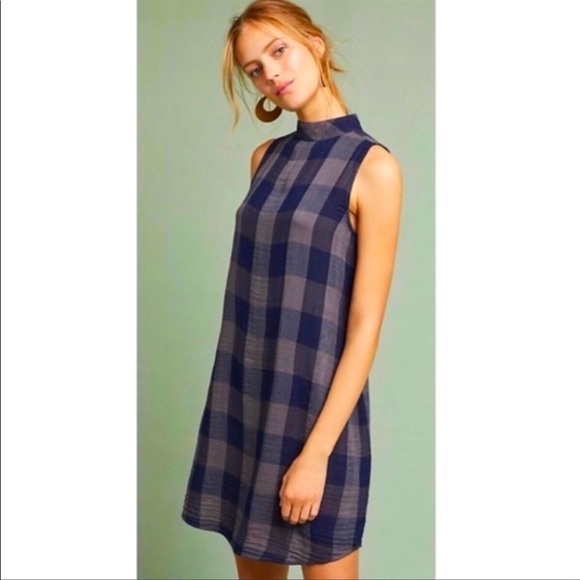 Anthropologie Dresses & Skirts - Anthropologie Cloth & Stone Plaid Swing Dress